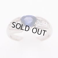 PT900 サファイアダイアイリリング 1.63ct 0.538ct 10.00g