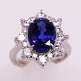 PT900 タンザナイトダイアイリリング 5.313ct 1.40ct 9.10g