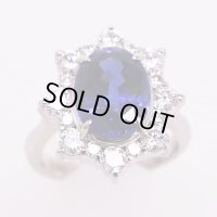PT900 タンザナイトダイアイリリング 5.313ct 1.40ct 9.10g