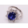 PT900 タンザナイトダイアイリリング 5.313ct 1.40ct 9.10g　拡大(2)