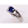 PT900 サファイアダイアイリリング 1.63ct 0.538ct 10.00g　サイド