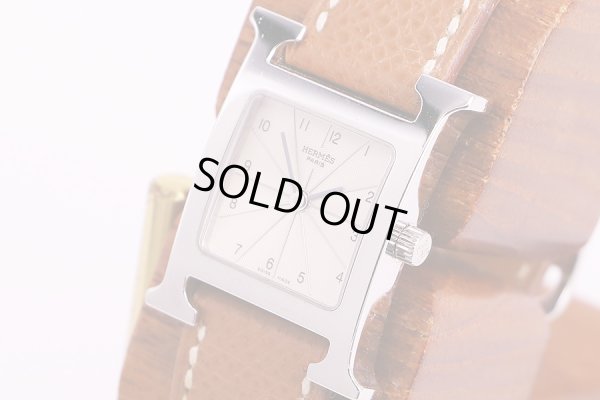 エルメス　オールアッシュ　HH1.210　白文字盤　サイド拡大