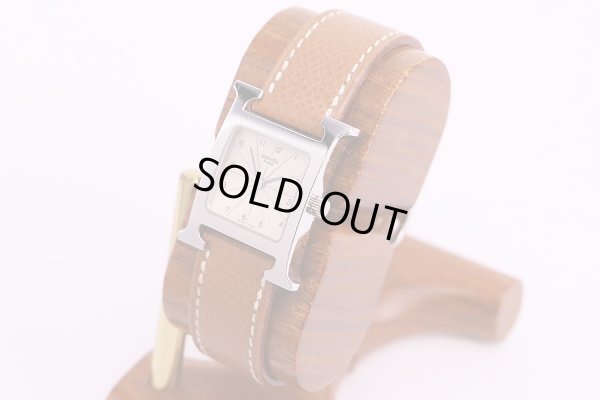 エルメス　オールアッシュ　HH1.210　白文字盤　サイド