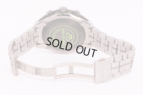 シチズン　サテライトウェーブ　CC1054-56E 黒文字盤　チタンブレス