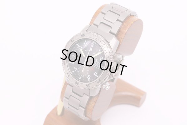 ジン　203Ti　クロノグラフ 黒文字盤　サイド