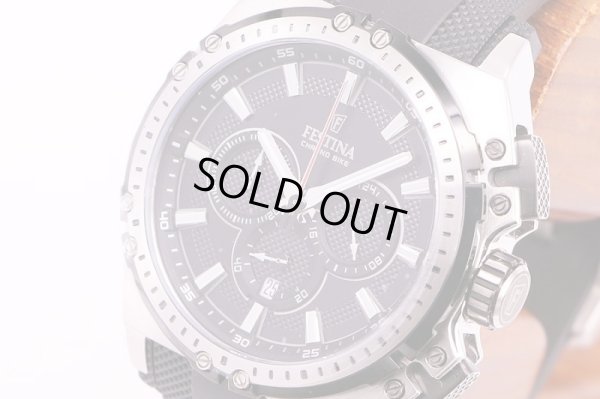 フェスティナ　クロノバイク　F169970 黒文字盤　サイド拡大