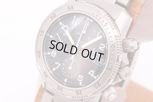 ジン　203Ti　クロノグラフ 黒文字盤　サイド拡大