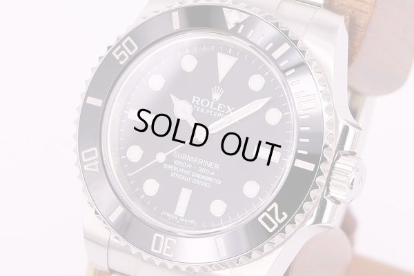 ロレックス　114060 7U5131C8  サブマリーナノンデイト　黒文字盤　サイド拡大