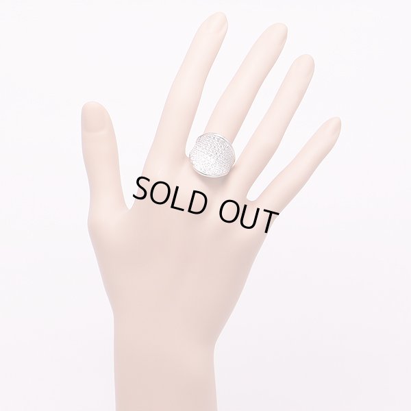 PT900 ダイアイリリング 2.10ct 13.50g　装着イメージ