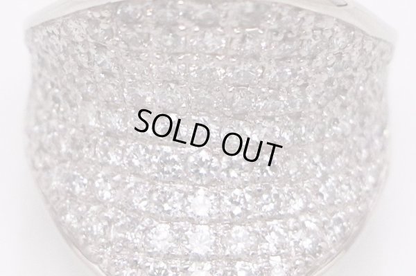 PT900 ダイアイリリング 2.10ct 13.50g　表面拡大