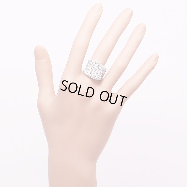 PT900 ダイアイリリング 3.00ct 11.60g　装着イメージ