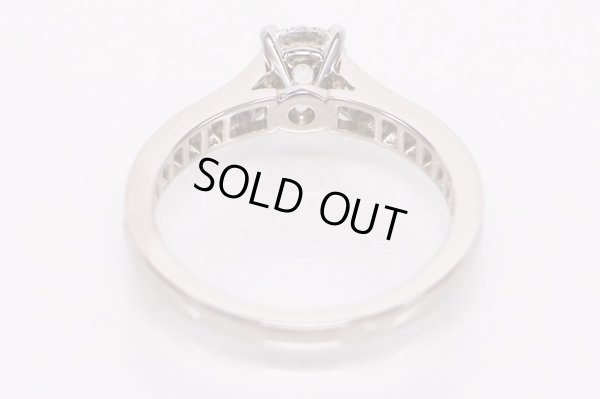 カルティエ　PT950 ソリテールリング 0.40ct 3.60g　内側