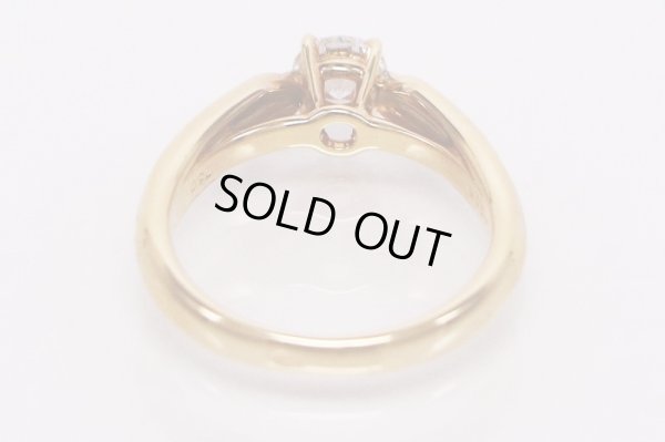 カルティエ　スリーゴールド ソリテールリング 0.36ct 3.80g　内側