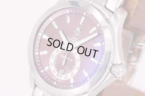 タグ・ホイヤー　リンク　WJF211C　スモールセコンド　茶文字盤　サイド拡大