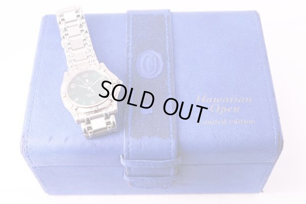 コンコルド　サラトガSL 緑文字盤　1998年　ゴルフハワイアンオープン限定　箱　ベタ有り程度B