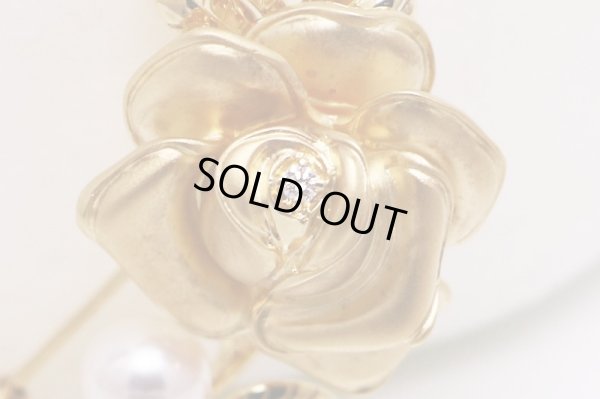 ミキモト　K18 グレース コレクション パールイリブローチ 7.30mm 20.00g　拡大