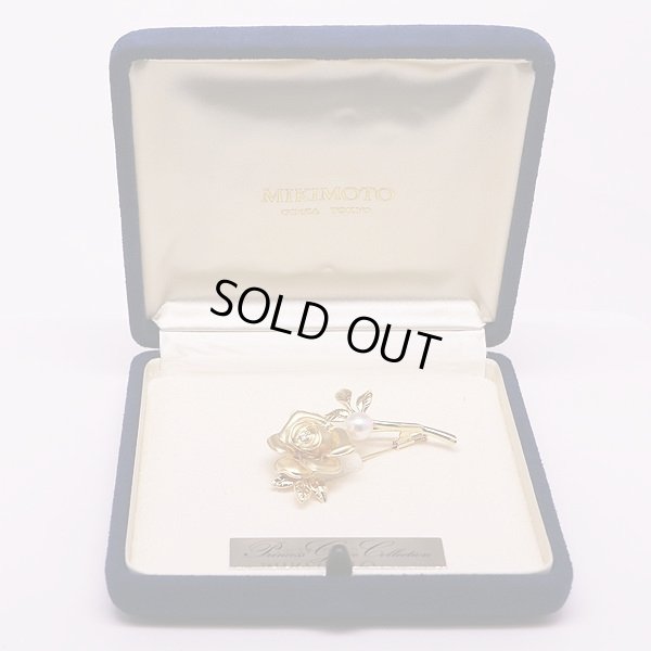 ミキモト　K18 グレース コレクション パールイリブローチ 7.30mm 20.00g　箱