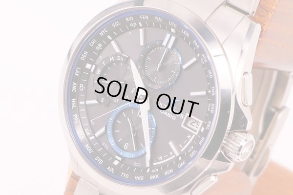 カシオ　オシアナス　OCW-T2800　電波ソーラー　サイド拡大