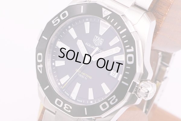 タグ・ホイヤー　アクアレーサー　WAY111A　黒文字盤　サイド拡大
