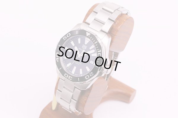 タグ・ホイヤー　アクアレーサー　WAY111A　黒文字盤　サイド