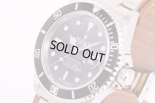 ロレックス　16610　M117673　黒文字盤　ルーレット　サイド拡大