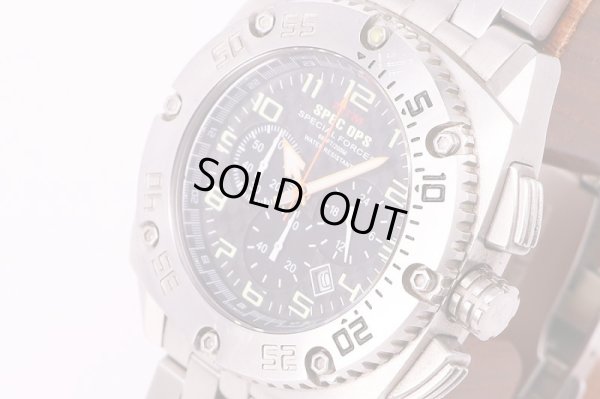 ＭＴＭ　パトリオット　スティール　クロノ　NV0416　黒文字盤　サイド拡大