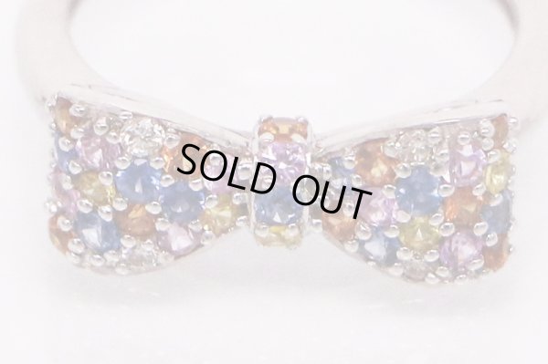 K18WG マルチストーンイリリング 3.60g　拡大