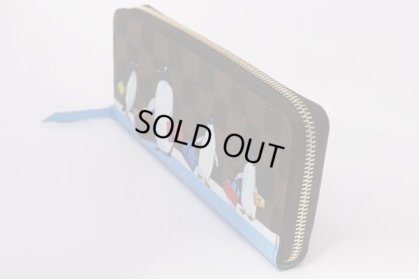 ルイ・ヴィトン ポルトフォイユ・クレマンス N64425 ペンギン柄 サイド