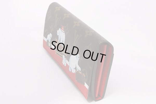 ルイ・ヴィトン ポルトフォイユ・サラ M62086 シロクマ柄 サイド