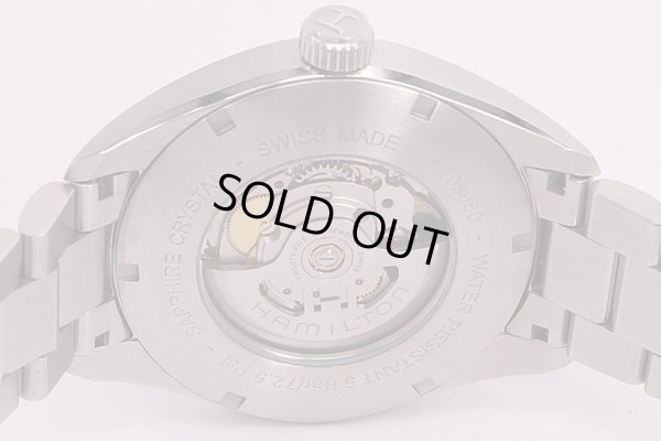 ハミルトン　カーキフィールド　デイデイト　H705050　銀文字盤　裏面拡大