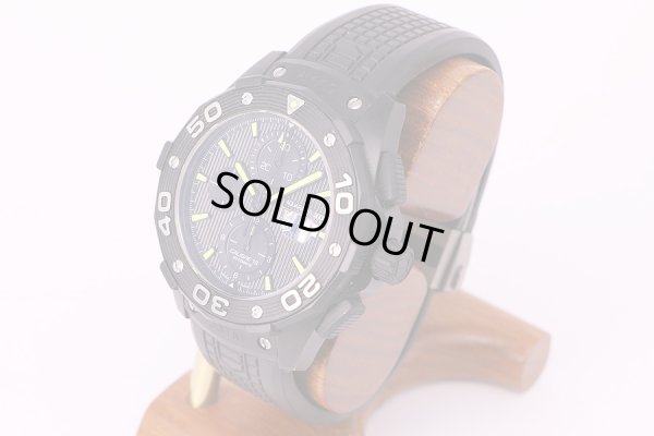 タグ・ホイヤー　アクアレーサー　キャリバー16　クロノグラフ　CAJ2180　黒文字盤　サイド