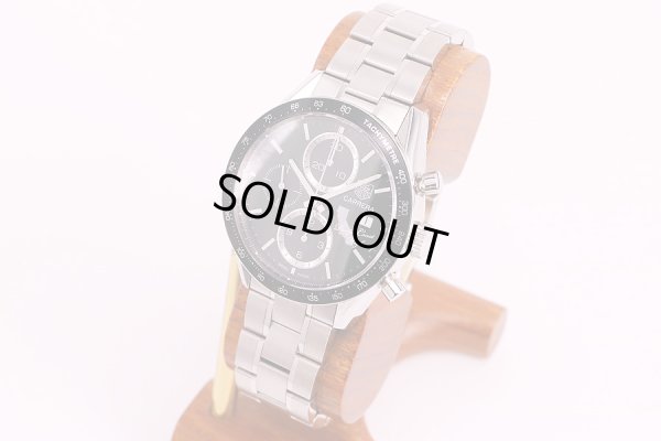 タグ・ホイヤー　カレラ　クロノグラフ　CV201N　緑文字盤　パシフィックコート限定　サイド