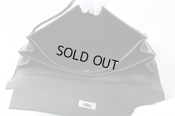 エルメス　ケリーデペッシュ34 ブラック SIV金具　中身(3)