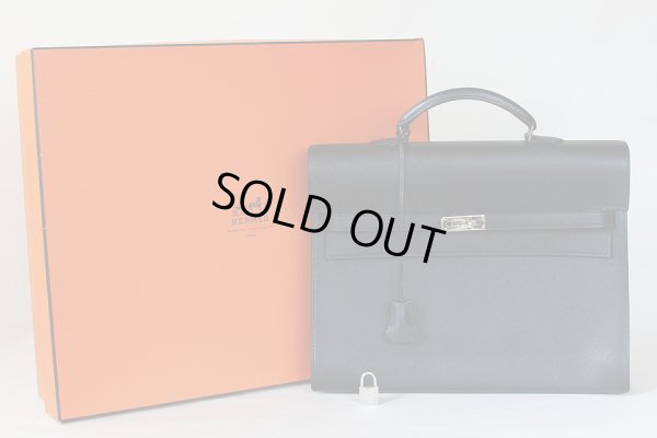 エルメス　ケリーデペッシュ34 ブラック SIV金具　箱