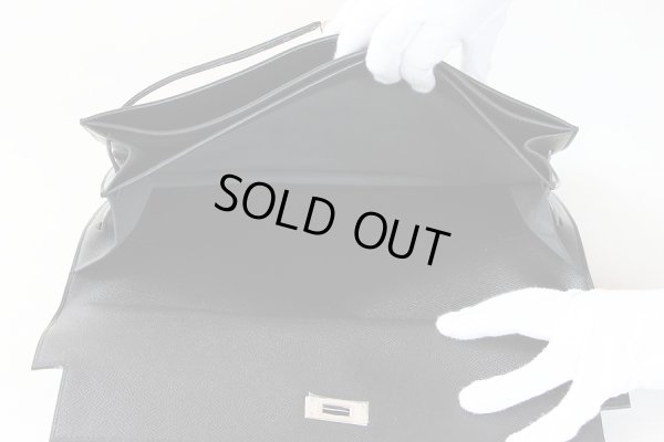 エルメス　ケリーデペッシュ34 ブラック SIV金具　中身(1)