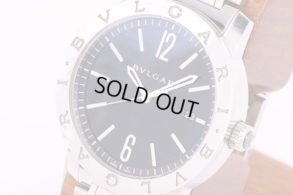 ブルガリ　ブルガリブルガリ　BB41SS　黒文字盤　サイド拡大