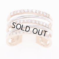 K18PG/WG ダイアイリリング 0.70ct 6.80g