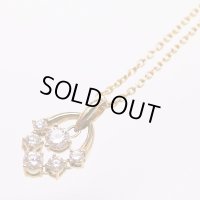 モニッケンダム　K18 ダイアイリペンダントネックレス 0.67ct 4.50g