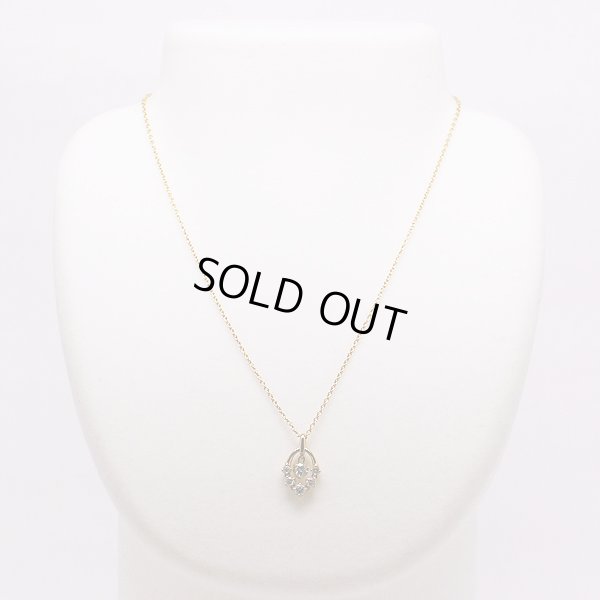 モニッケンダム　K18 ダイアイリペンダントネックレス 0.67ct 4.50g　装着イメージ