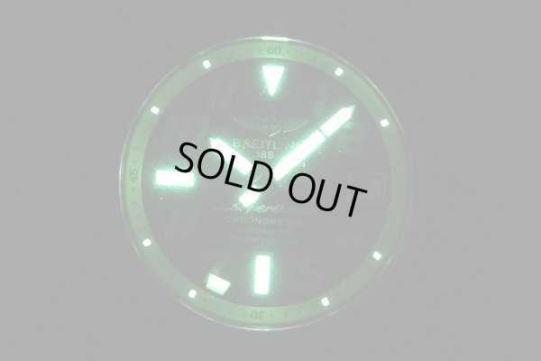 ブライトリング　スーパーオーシャン42II　A17364　黒黄リング文字盤　ライト暗闇