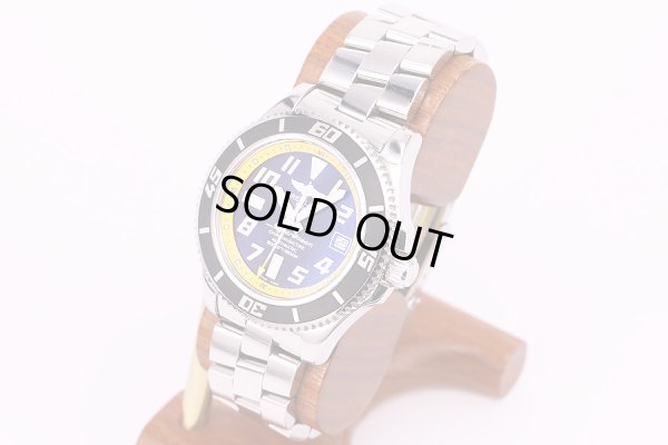 ブライトリング　スーパーオーシャン42II　A17364　黒黄リング文字盤　サイド