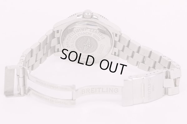 ブライトリング　スーパーオーシャン42II　A17364　黒黄リング文字盤　ブレス