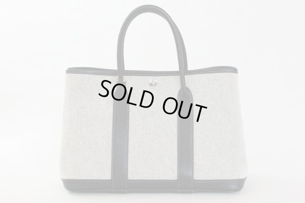 エルメス　ガーデンパーティTPM　グレー／ブラック SIV金具　裏面