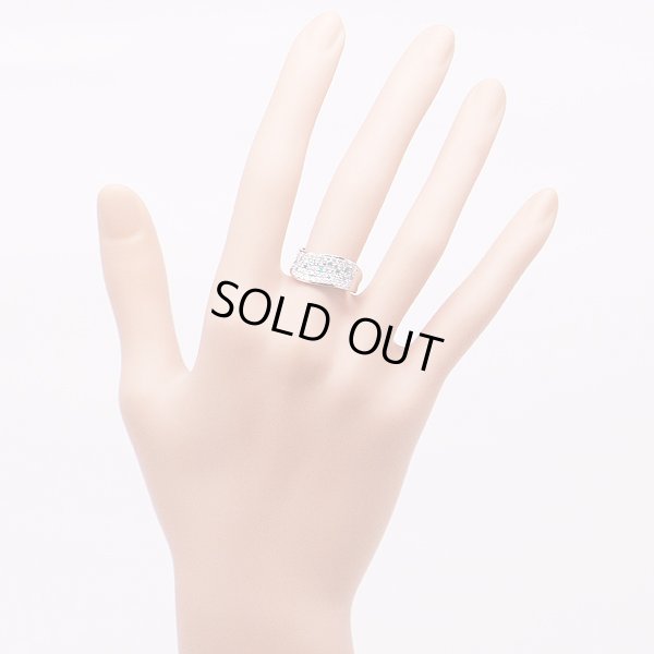 PT900 トルマリンダイアイリリング 0.16ct 0.58ct 6.20g　装着イメージ