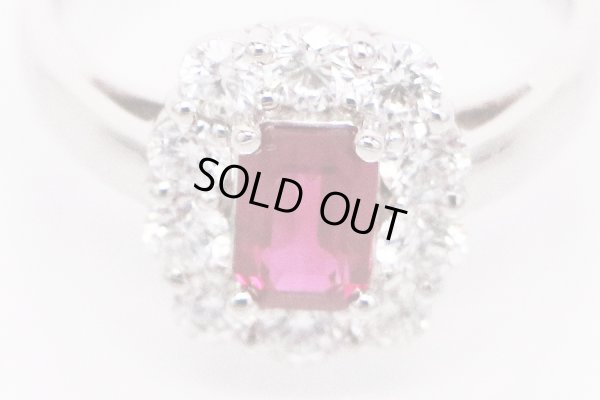 PT900 ルビーダイアイリリング 1.17ct 1.023ct 7.80g　拡大