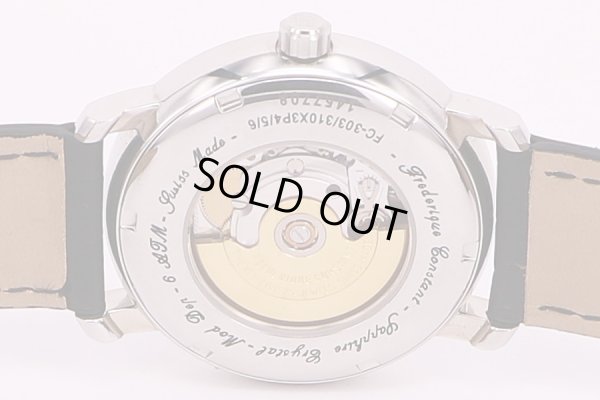 フレデリックコンスタント　クラシックラウンド　FC303/310　銀文字盤　裏面拡大