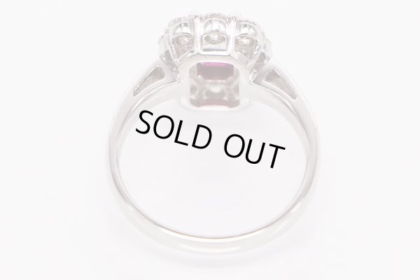 PT900 ルビーダイアイリリング 1.17ct 1.023ct 7.80g　内側