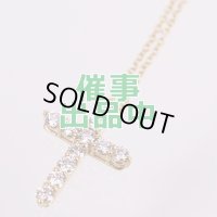 ティファニー　750YG クロスダイアイリペンダントネックレス 2.80g