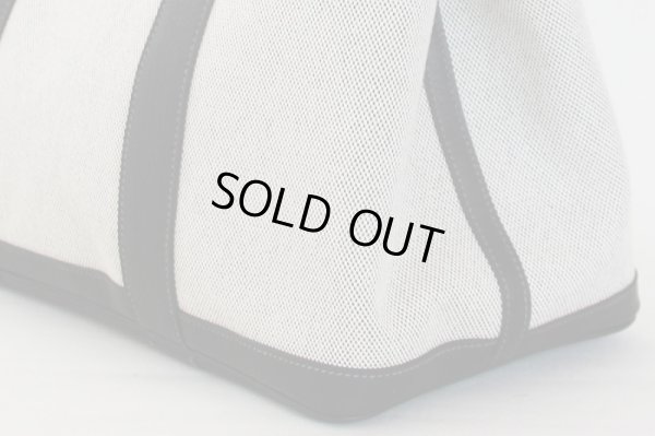 エルメス ガーデンパーティPM グレー/ブラック サイド下部