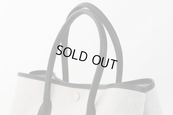 エルメス ガーデンパーティPM グレー/ブラック サイド上部